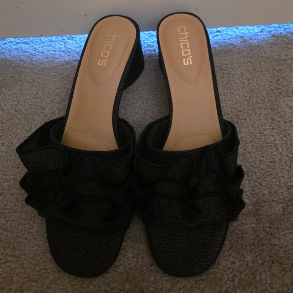 Chico's Elegant Black Flats